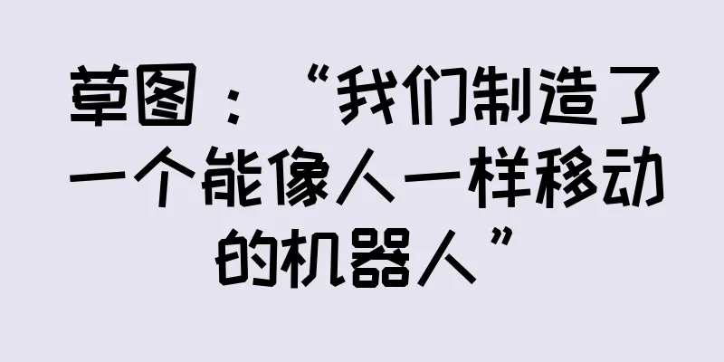 草图：“我们制造了一个能像人一样移动的机器人”