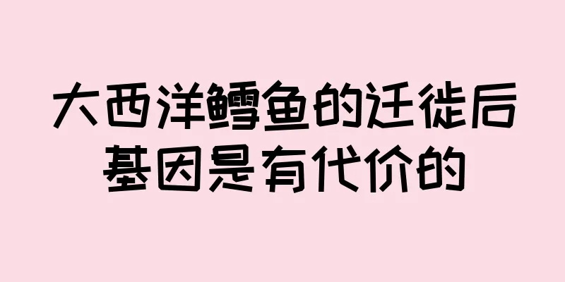 大西洋鳕鱼的迁徙后基因是有代价的