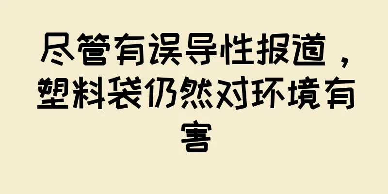 尽管有误导性报道，塑料袋仍然对环境有害