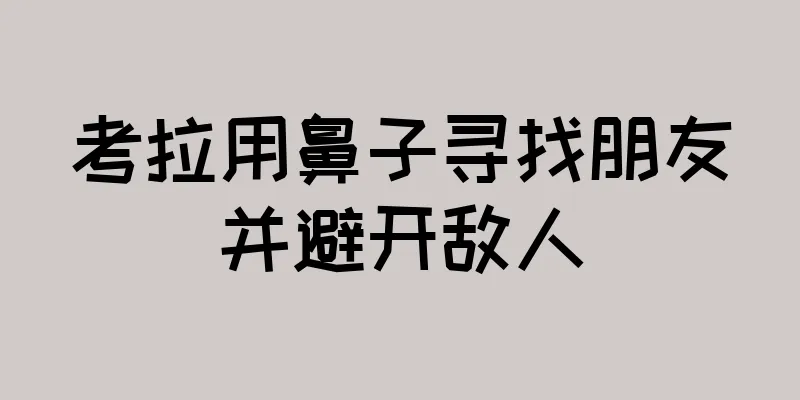 考拉用鼻子寻找朋友并避开敌人