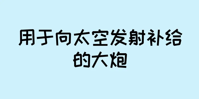 用于向太空发射补给的大炮