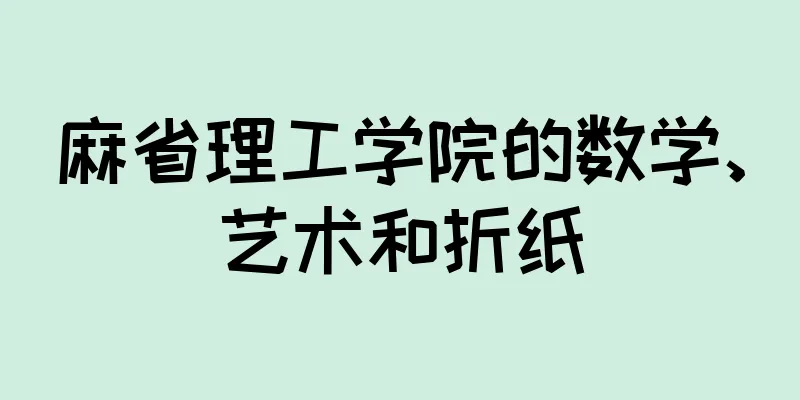 麻省理工学院的数学、艺术和折纸