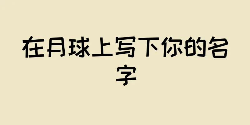 在月球上写下你的名字