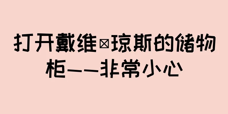打开戴维·琼斯的储物柜——非常小心