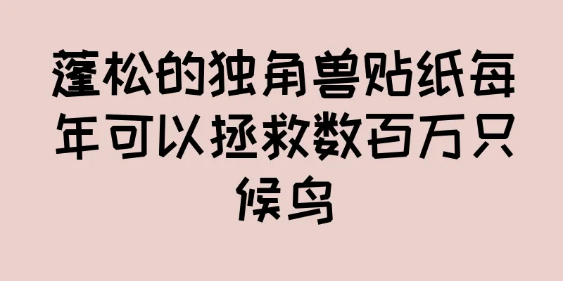 蓬松的独角兽贴纸每年可以拯救数百万只候鸟