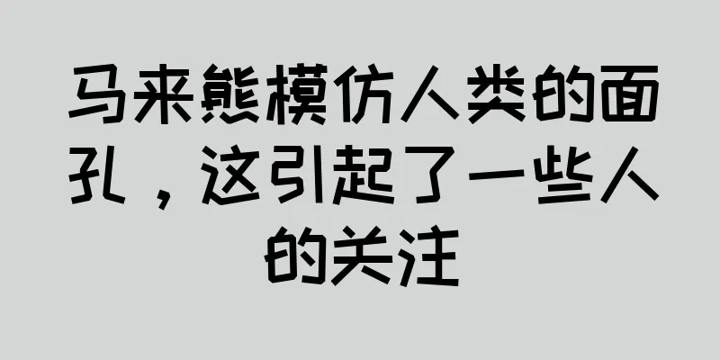马来熊模仿人类的面孔，这引起了一些人的关注