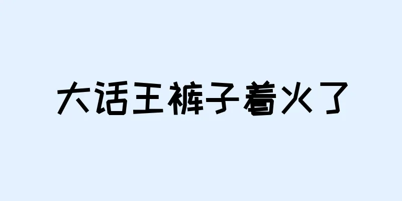 大话王裤子着火了