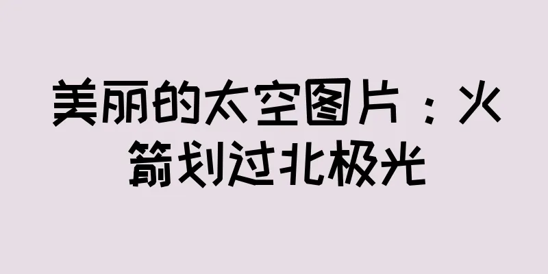 美丽的太空图片：火箭划过北极光