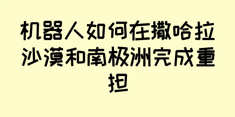 机器人如何在撒哈拉沙漠和南极洲完成重担