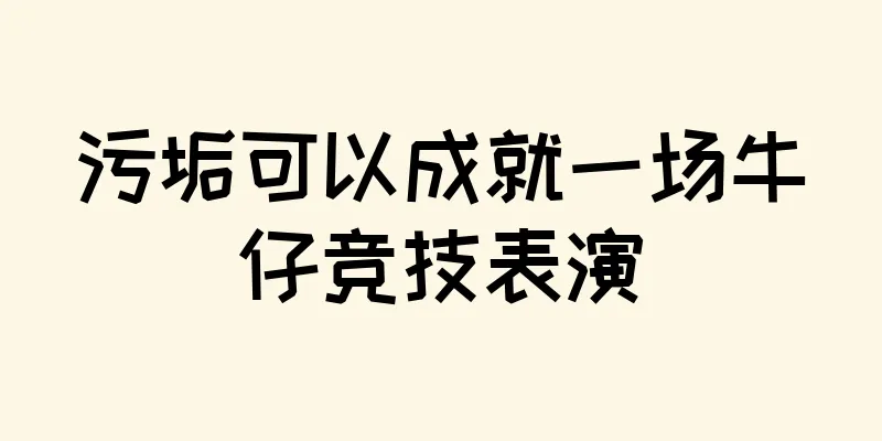 污垢可以成就一场牛仔竞技表演
