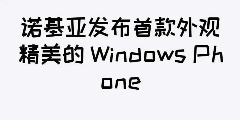 诺基亚发布首款外观精美的 Windows Phone