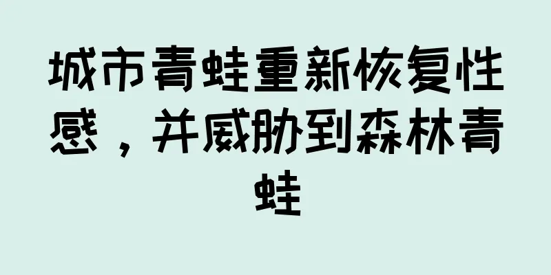 城市青蛙重新恢复性感，并威胁到森林青蛙