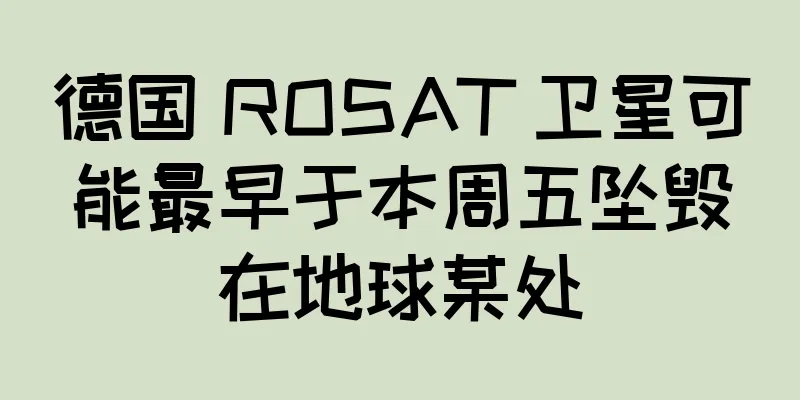 德国 ROSAT 卫星可能最早于本周五坠毁在地球某处