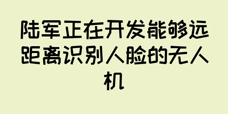 陆军正在开发能够远距离识别人脸的无人机