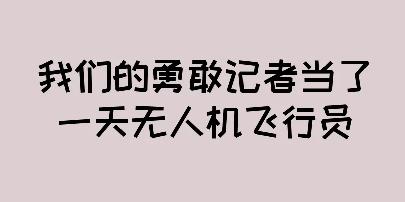 我们的勇敢记者当了一天无人机飞行员