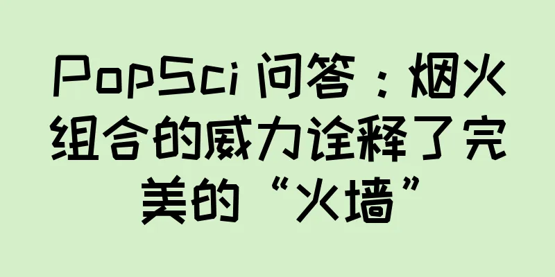 PopSci 问答：烟火组合的威力诠释了完美的“火墙”