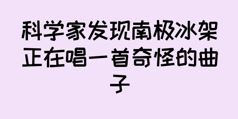 科学家发现南极冰架正在唱一首奇怪的曲子