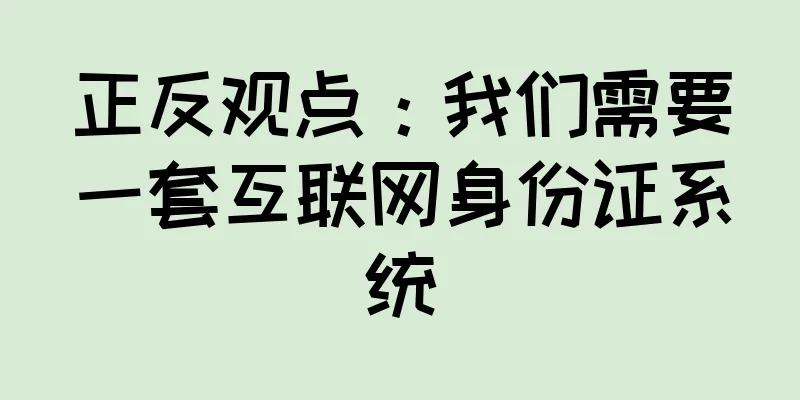 正反观点：我们需要一套互联网身份证系统