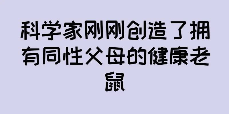 科学家刚刚创造了拥有同性父母的健康老鼠