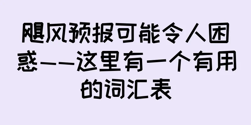 飓风预报可能令人困惑——这里有一个有用的词汇表