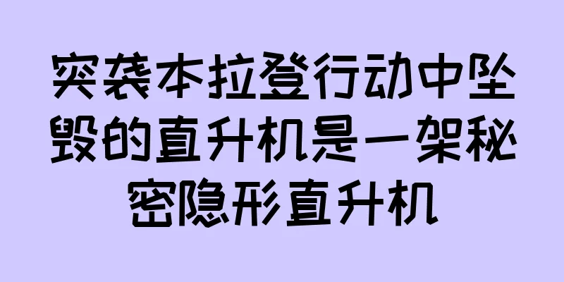 突袭本拉登行动中坠毁的直升机是一架秘密隐形直升机
