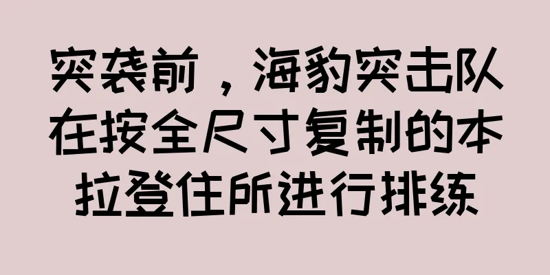 突袭前，海豹突击队在按全尺寸复制的本拉登住所进行排练