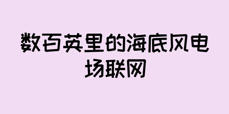 数百英里的海底风电场联网