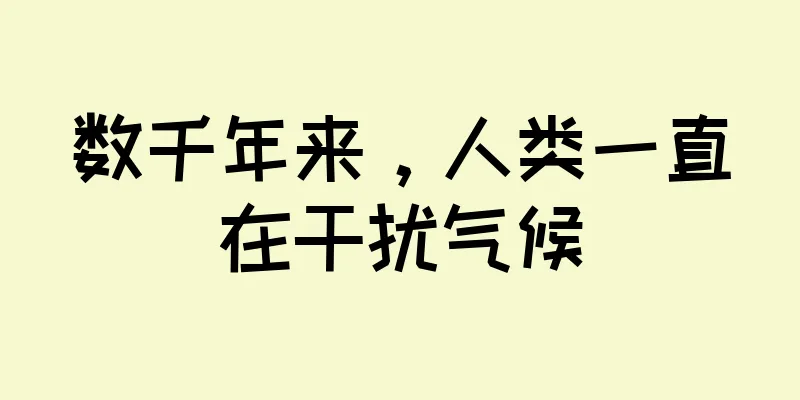 数千年来，人类一直在干扰气候