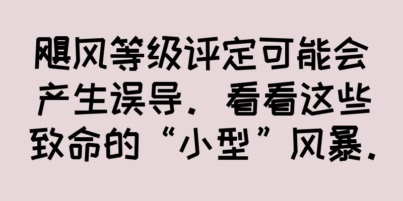飓风等级评定可能会产生误导。看看这些致命的“小型”风暴。