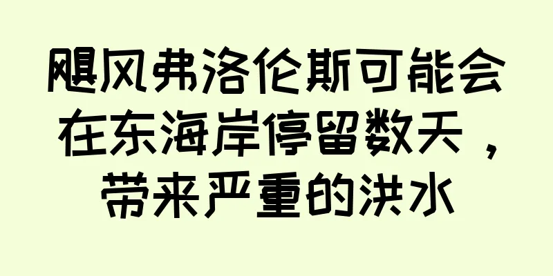 飓风弗洛伦斯可能会在东海岸停留数天，带来严重的洪水