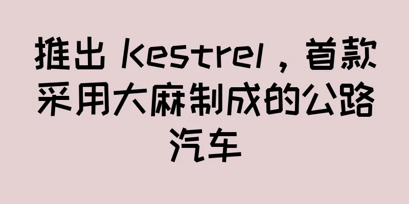 推出 Kestrel，首款采用大麻制成的公路汽车