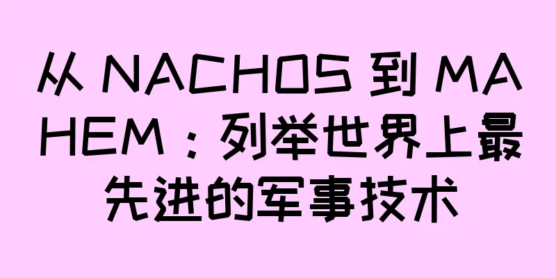 从 NACHOS 到 MAHEM：列举世界上最先进的军事技术