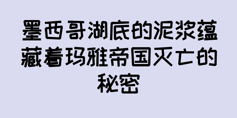 墨西哥湖底的泥浆蕴藏着玛雅帝国灭亡的秘密