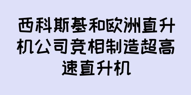 西科斯基和欧洲直升机公司竞相制造超高速直升机