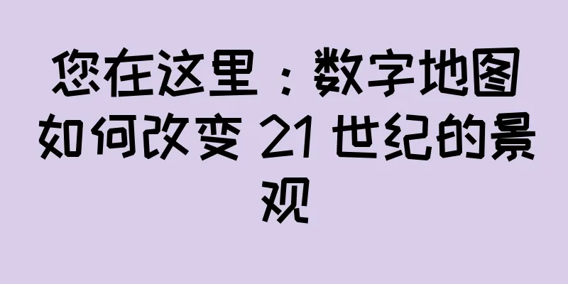 您在这里：数字地图如何改变 21 世纪的景观
