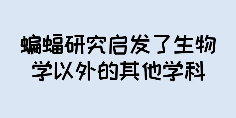 蝙蝠研究启发了生物学以外的其他学科