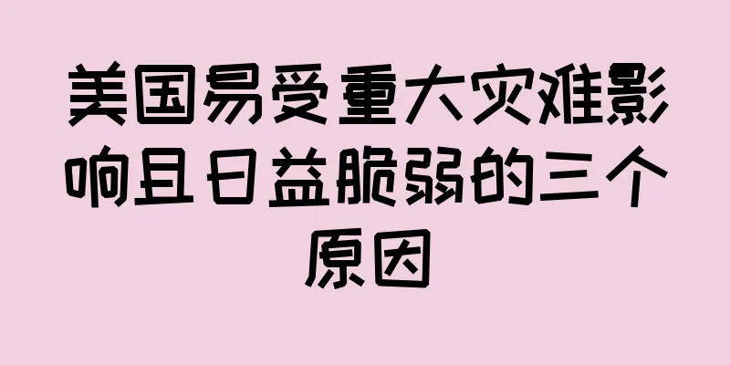 美国易受重大灾难影响且日益脆弱的三个原因