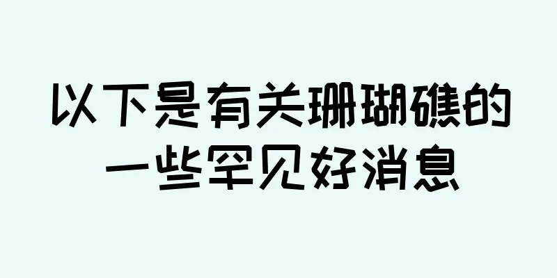 以下是有关珊瑚礁的一些罕见好消息