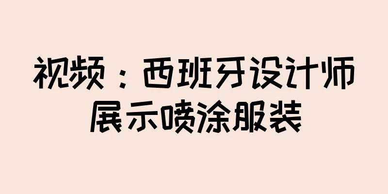 视频：西班牙设计师展示喷涂服装