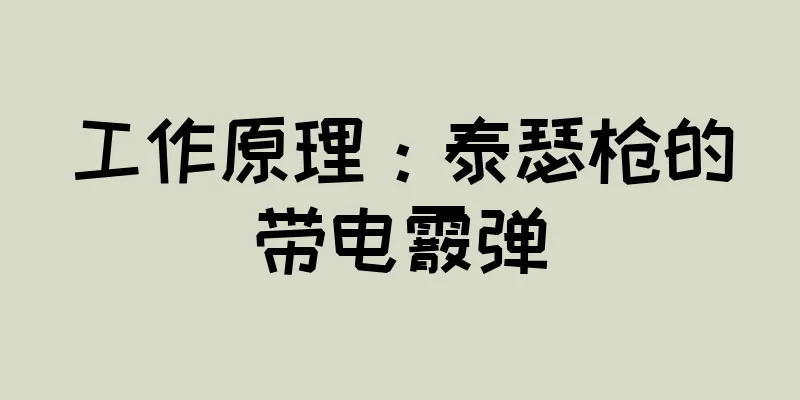 工作原理：泰瑟枪的带电霰弹