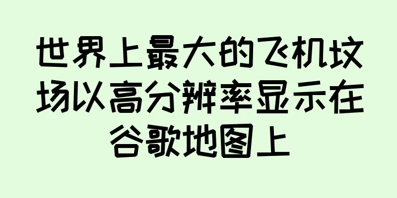 世界上最大的飞机坟场以高分辨率显示在谷歌地图上