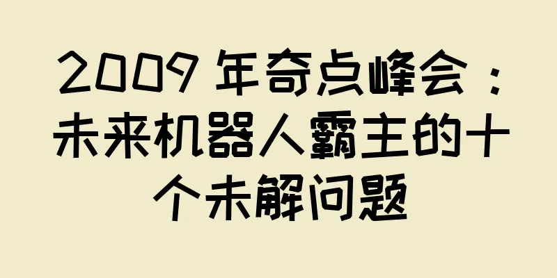 2009 年奇点峰会：未来机器人霸主的十个未解问题