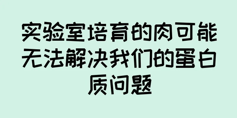 实验室培育的肉可能无法解决我们的蛋白质问题