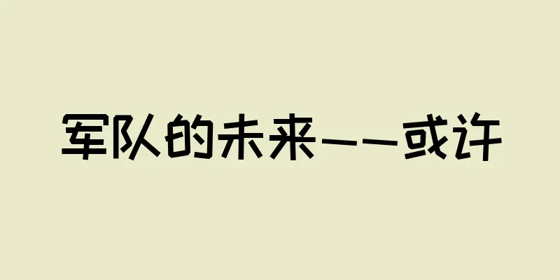 军队的未来——或许