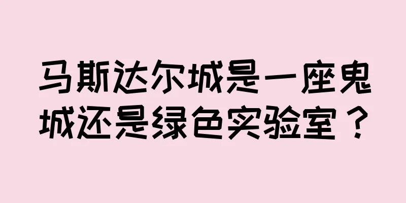 马斯达尔城是一座鬼城还是绿色实验室？
