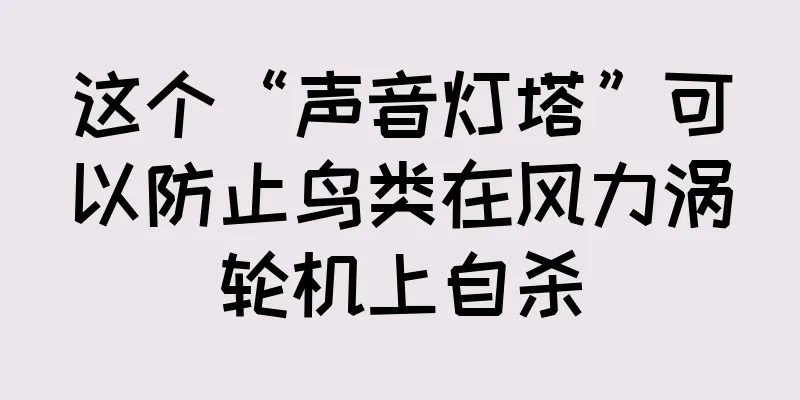 这个“声音灯塔”可以防止鸟类在风力涡轮机上自杀