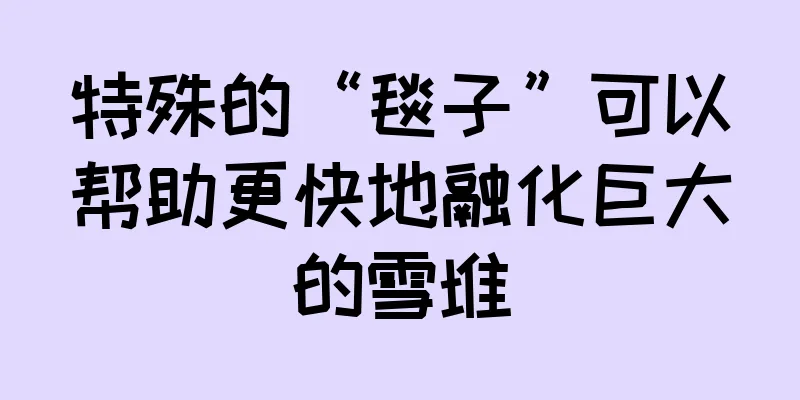 特殊的“毯子”可以帮助更快地融化巨大的雪堆