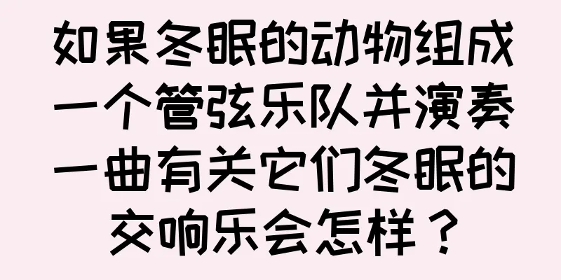 如果冬眠的动物组成一个管弦乐队并演奏一曲有关它们冬眠的交响乐会怎样？