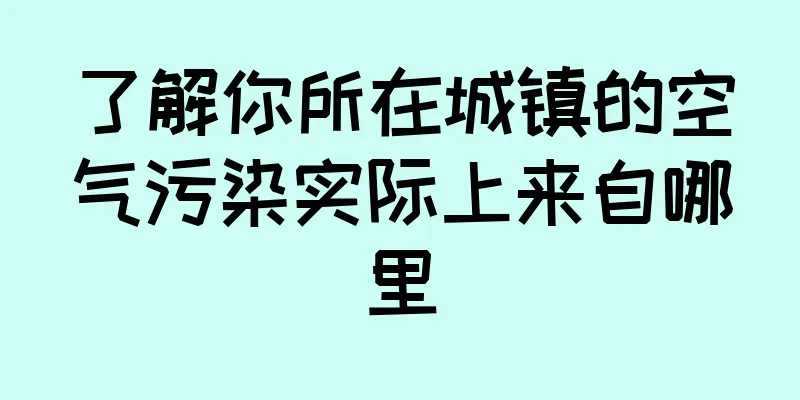 了解你所在城镇的空气污染实际上来自哪里