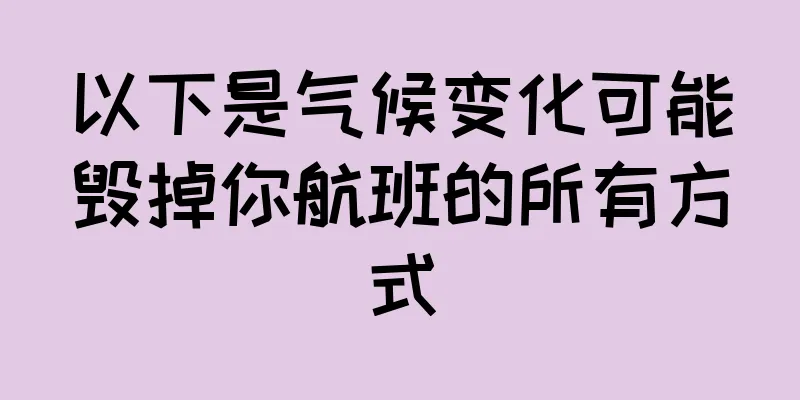 以下是气候变化可能毁掉你航班的所有方式